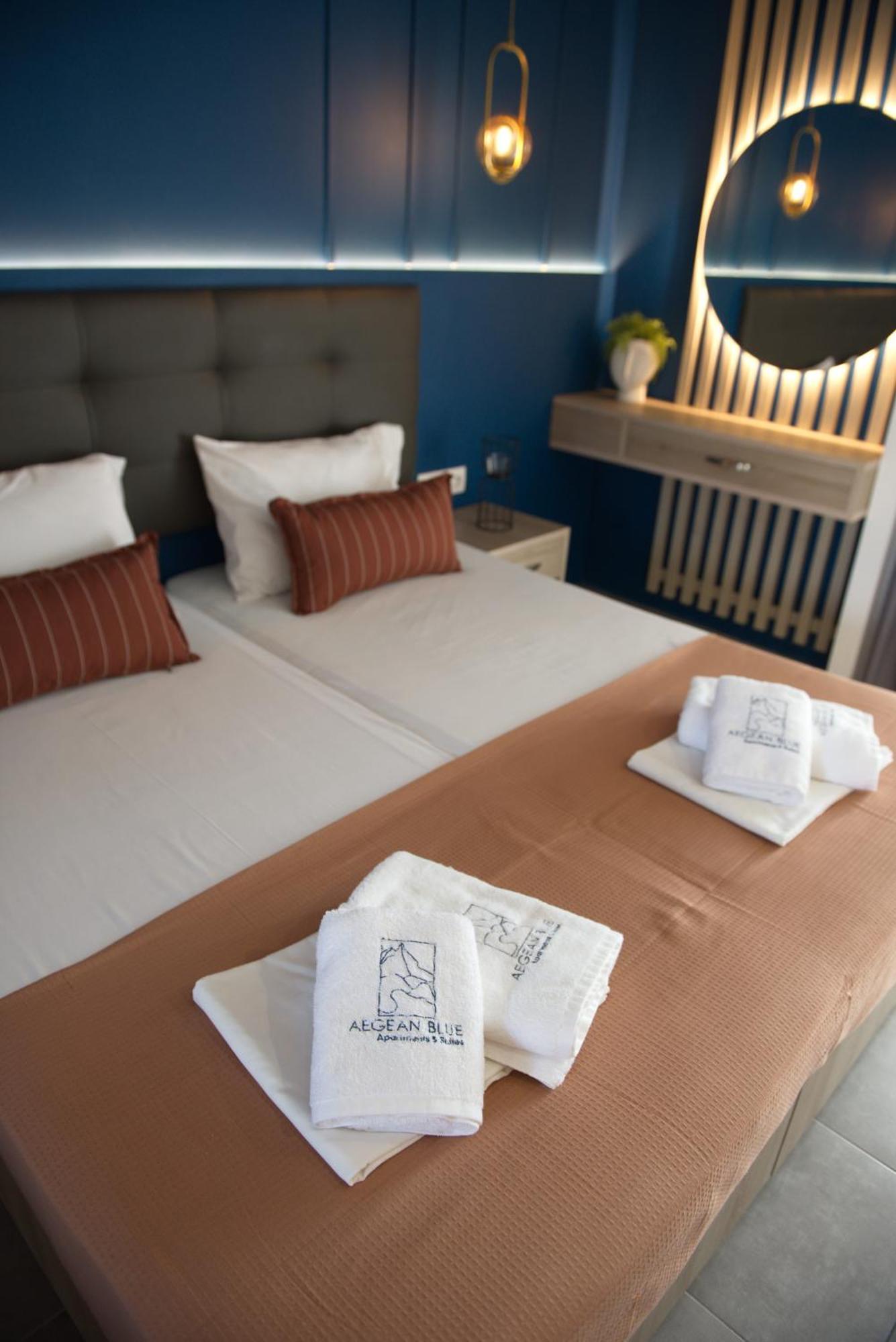 Aegean Blue Apartments & Suites Лептокария Стая снимка